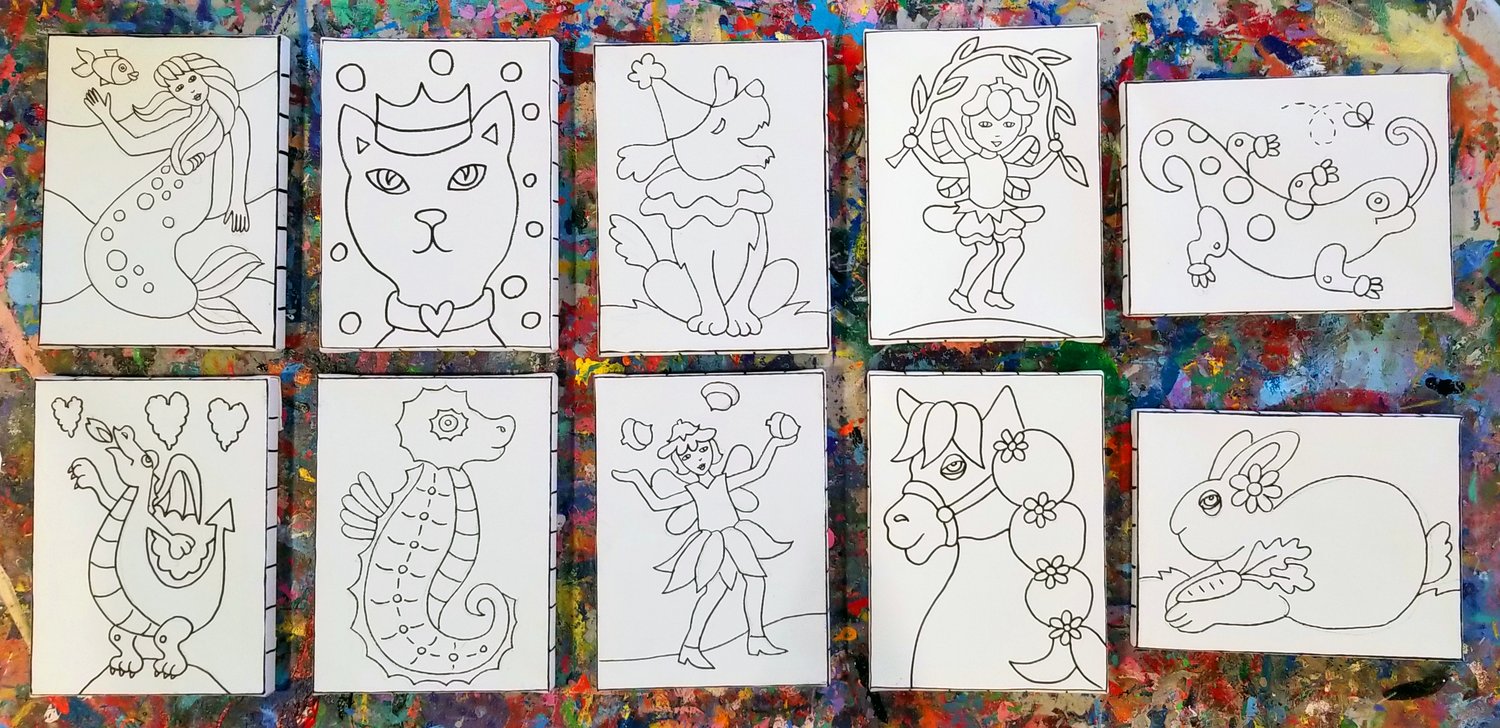 6 x 8 Canvas - variety of designs